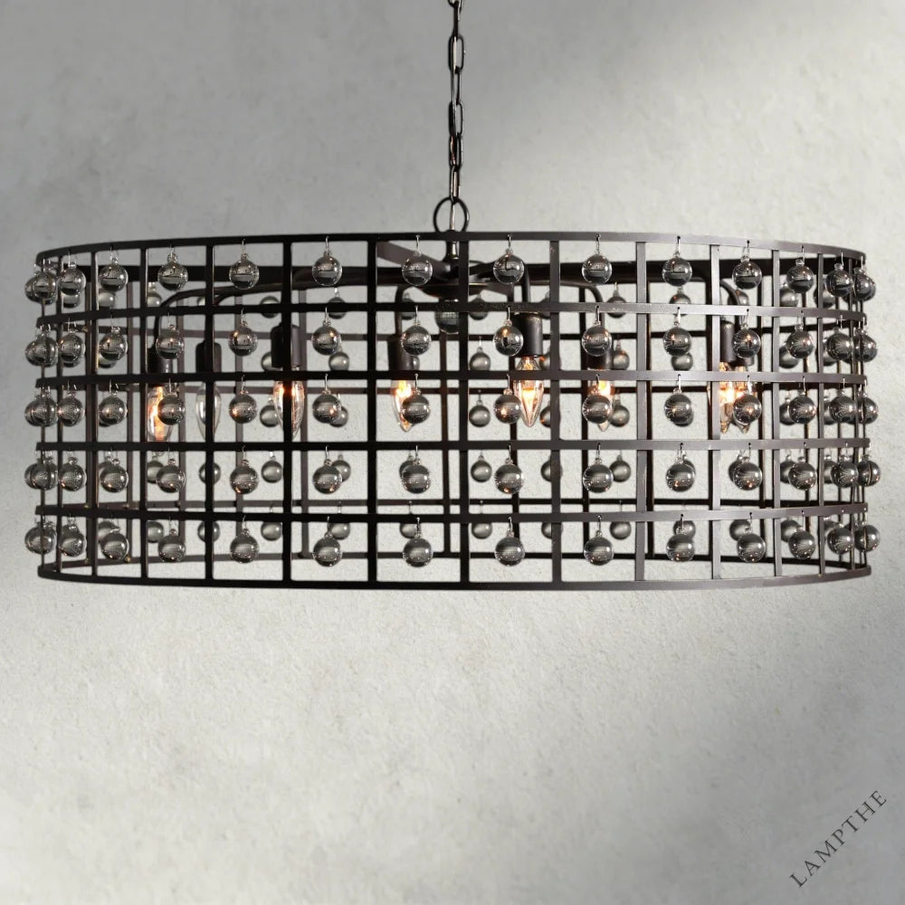 8" / Bronze La Cage Round Chandelier 6", 8", 12"