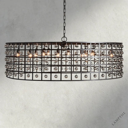 12" / Bronze La Cage Round Chandelier 6", 8", 12"