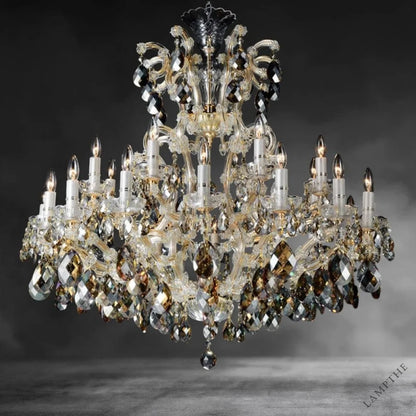 Antique Brass La Scala 25-Lights Chandelier