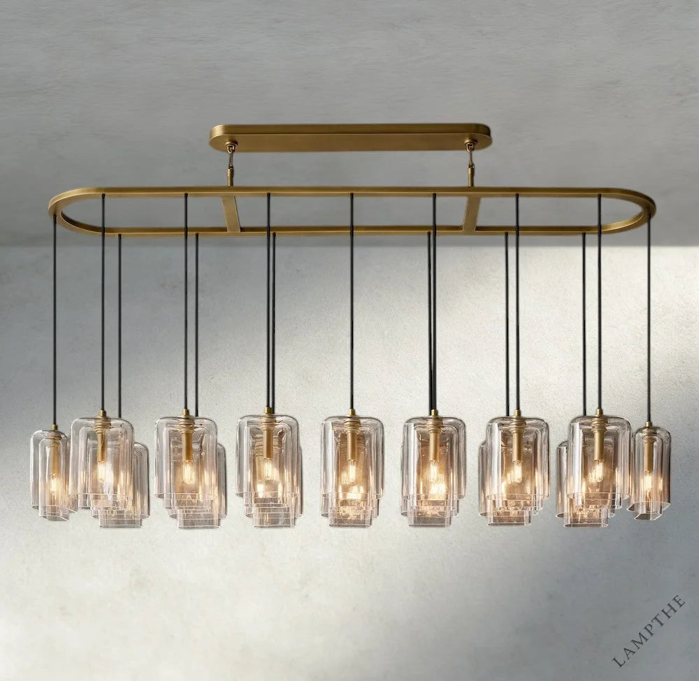 Lacour Clear Glass Linear Chandelier