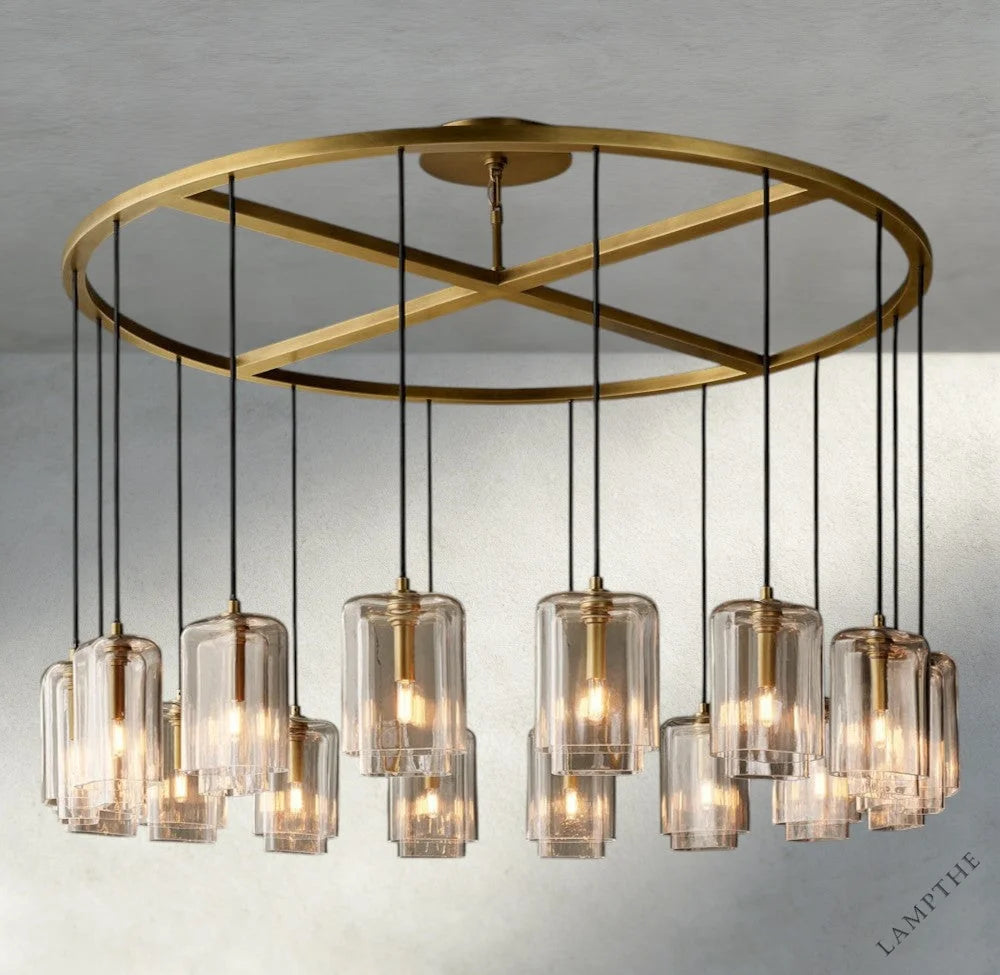 Lacour Clear Glass Round Chandelier