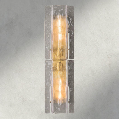 Lattice Clear Glass Sconce 15", 30"