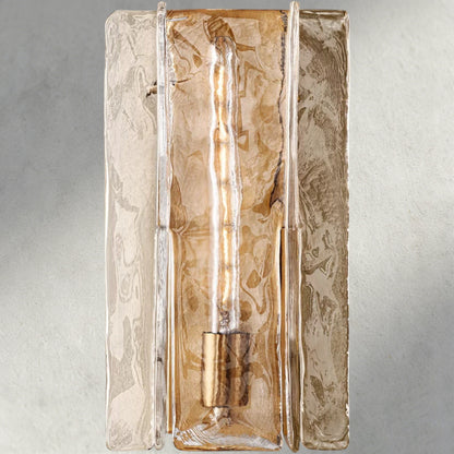 Lattice Clear Glass Sconce 15", 30"