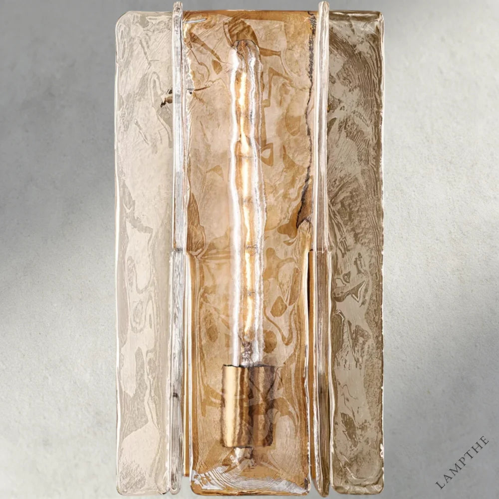 Lattice Clear Glass Sconce 15", 30"
