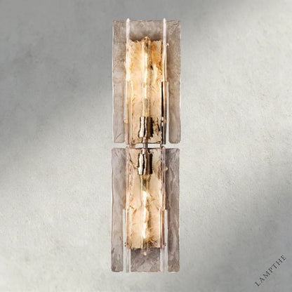 Lattice Clear Glass Sconce 15", 30"