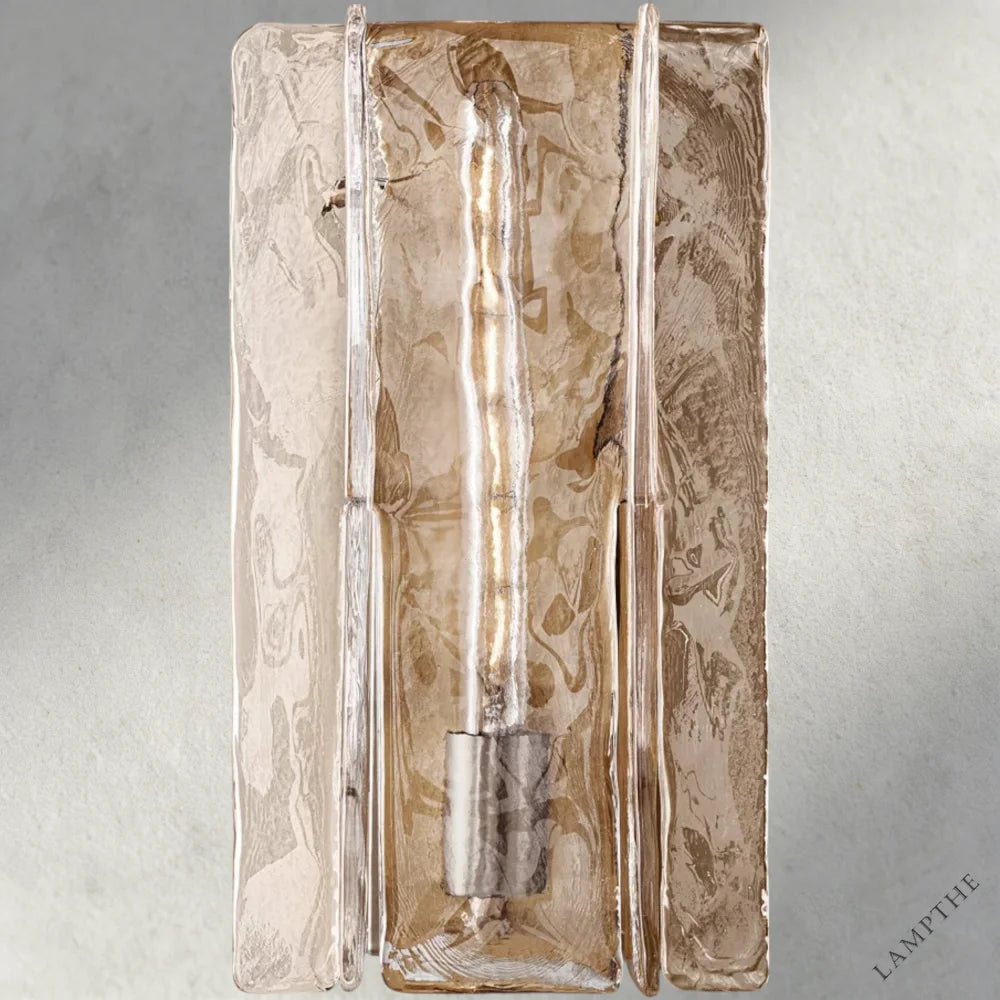 Lattice Clear Glass Sconce 15", 30"
