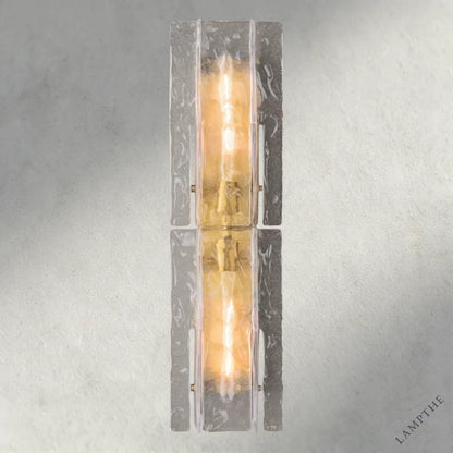 Lattice Clear Glass Sconce 15", 30"