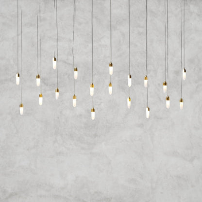 125" H x 60" Wx20.75" D Leo Chandelier-20 Drop Rectangle