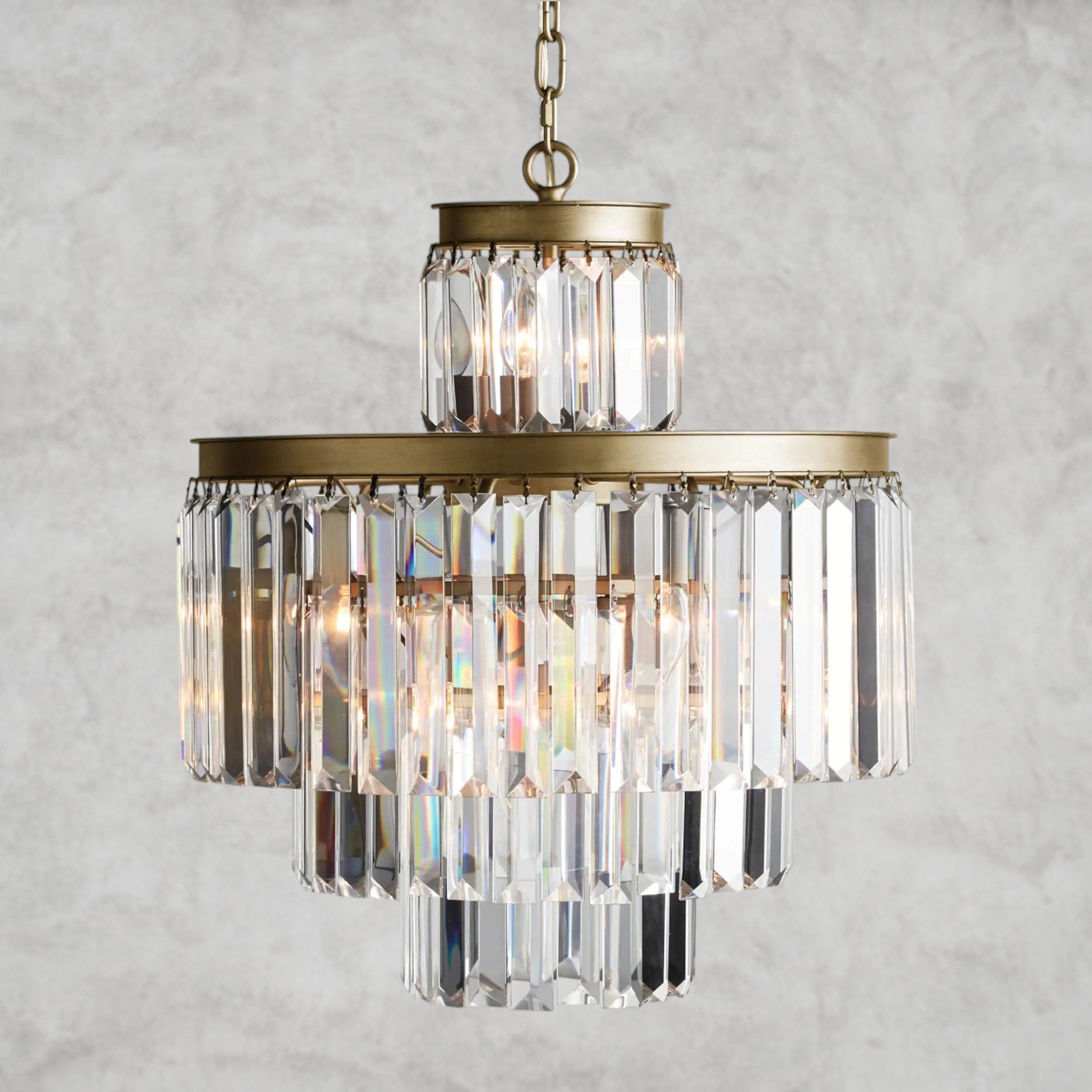 20" / Brass Leyland Chandelier 15", 20", 32"