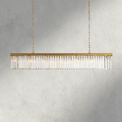 60" / Brass Leyland Rectangular Chandelier 60", 71.5"