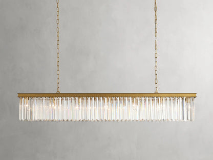 60" / Brass Leyland Rectangular Chandelier 60", 71.5"