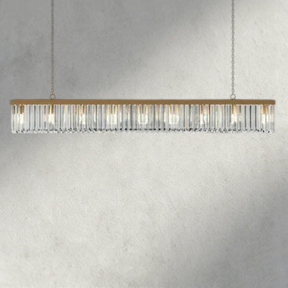72" / Brass Leyland Rectangular Chandelier 60", 71.5"