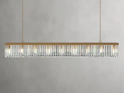 72" / Brass Leyland Rectangular Chandelier 60", 71.5"