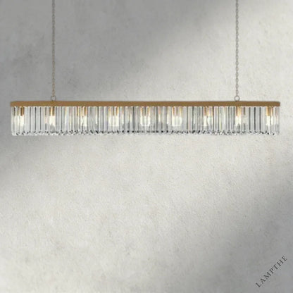 72" / Brass Leyland Rectangular Chandelier 60", 71.5"