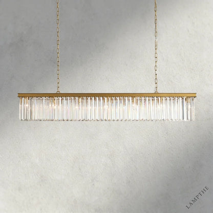 60" / Brass Leyland Rectangular Chandelier 60", 71.5"