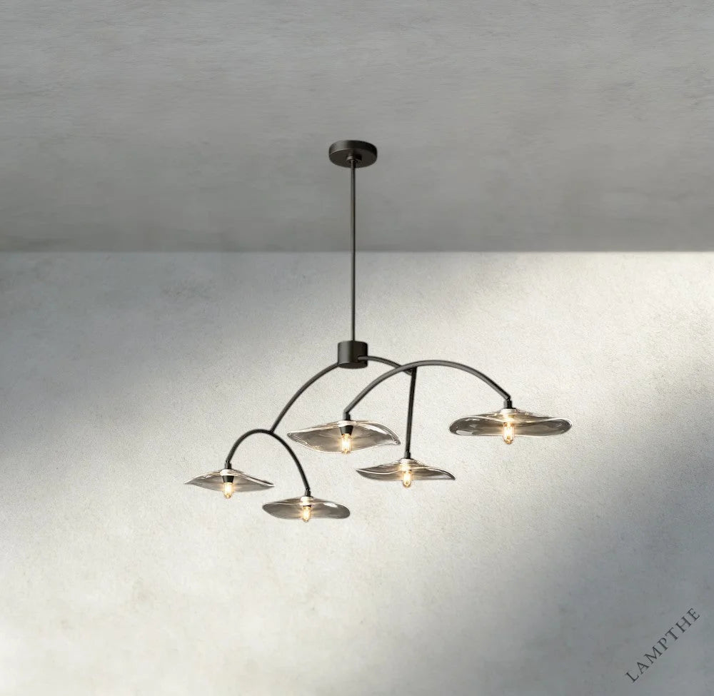Lily Clear Glass Linear Chandelier