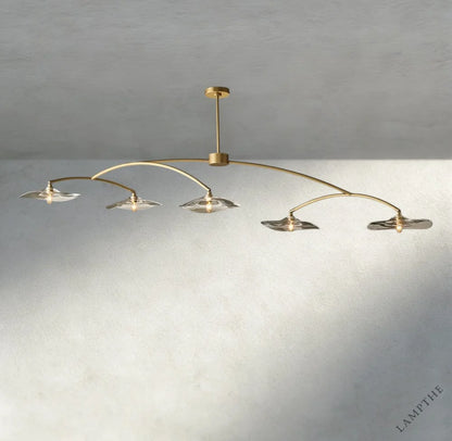 Lily Clear Glass Linear Chandelier