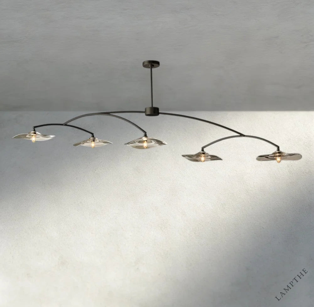 Lily Clear Glass Linear Chandelier