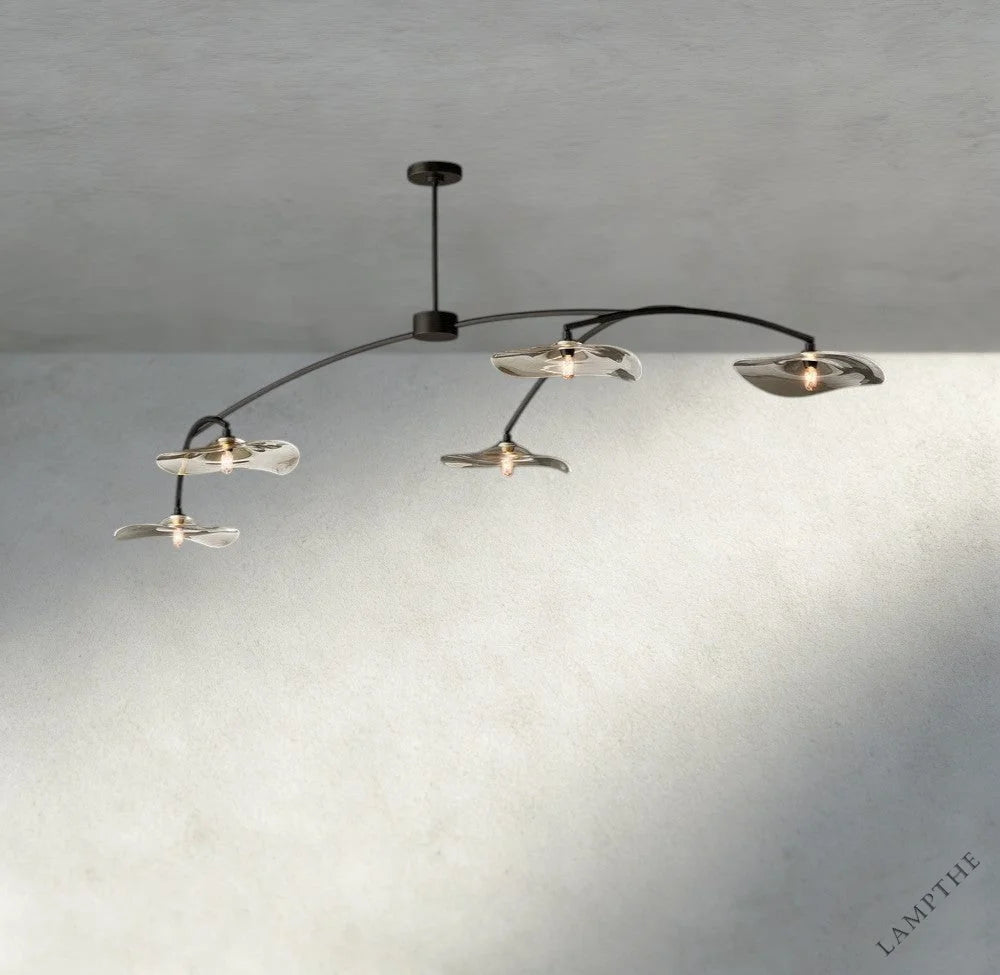 Lily Clear Glass Linear Chandelier