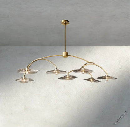Lily Clear Glass Round Chandelier