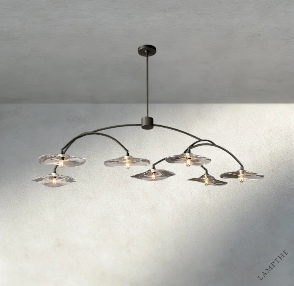 Lily Clear Glass Round Chandelier