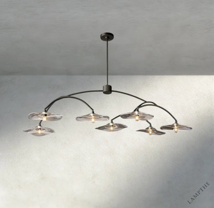 Lily Clear Glass Round Chandelier
