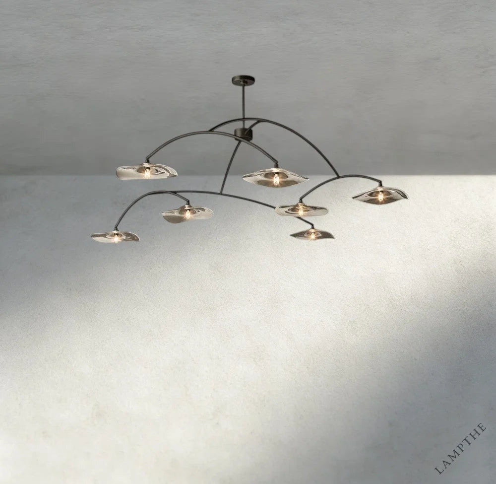 Lily Clear Glass Round Chandelier