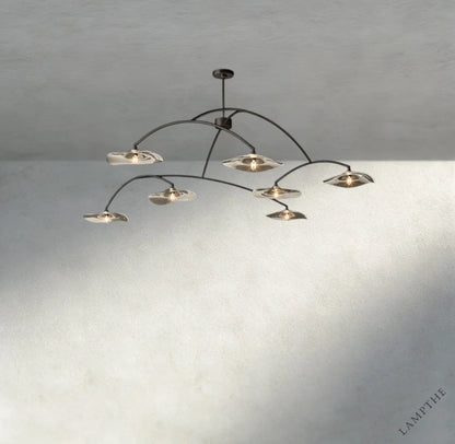 Lily Clear Glass Round Chandelier