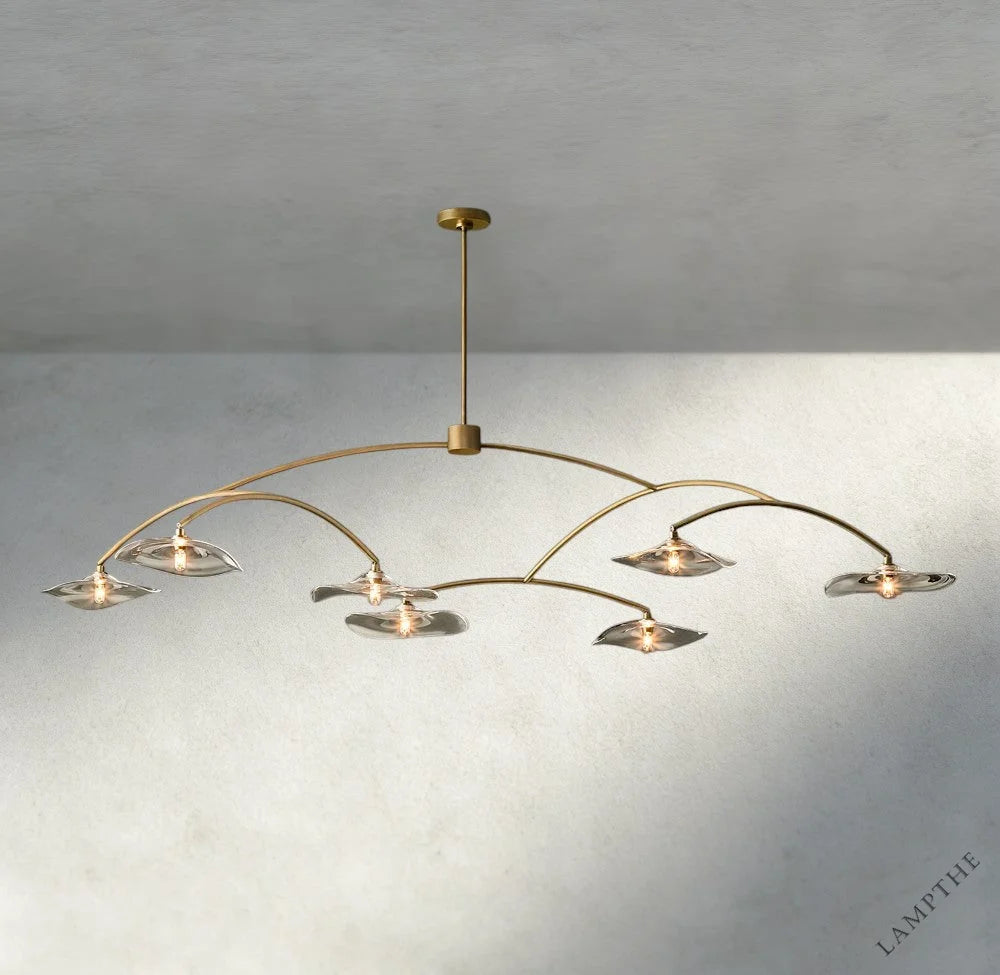 Lily Clear Glass Round Chandelier
