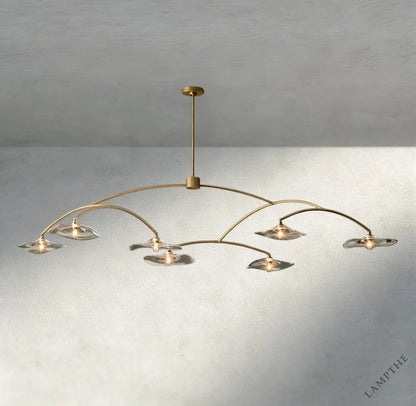 Lily Clear Glass Round Chandelier