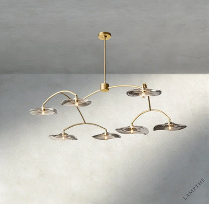 Lily Clear Glass Round Chandelier
