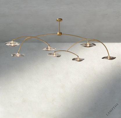 Lily Clear Glass Round Chandelier