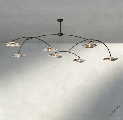Lily Clear Glass Round Chandelier