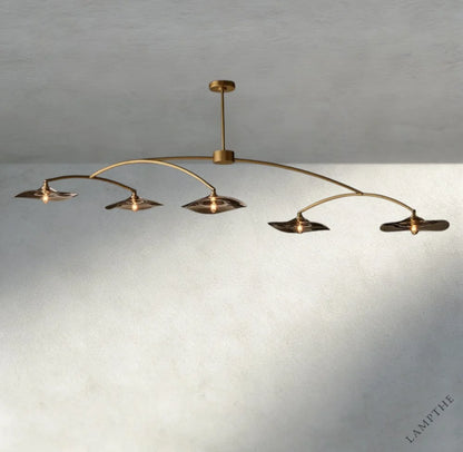 Lily Smoke Glass Linear Chandelier