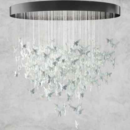 White Lladro Niagara Chandelier 78"