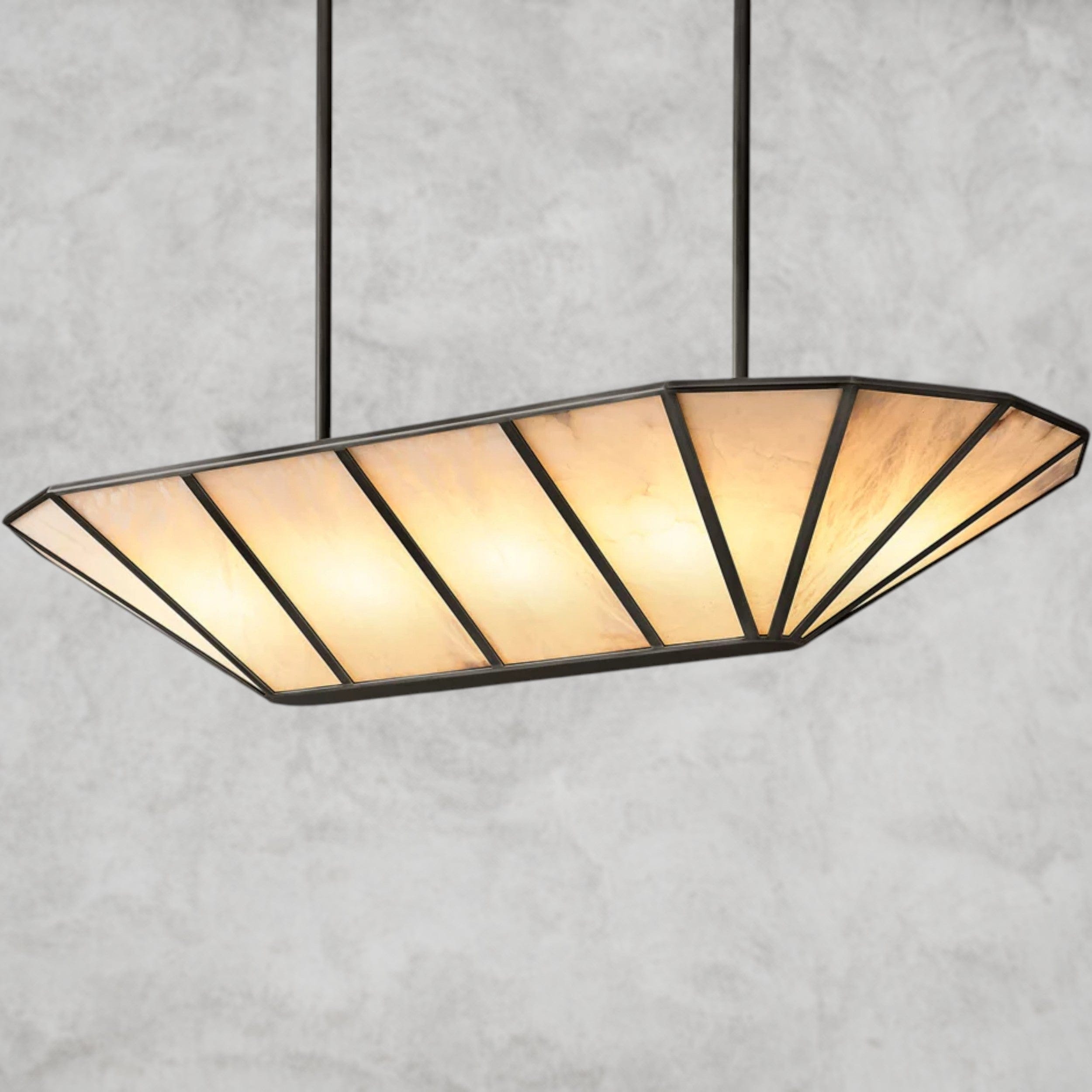 Lucette Alabaster Linear Chandelier