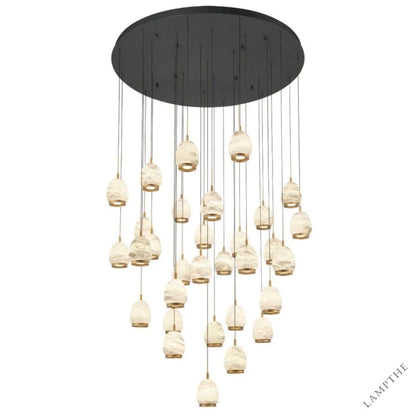 Lucidate Alabaster Round LED Chandelier