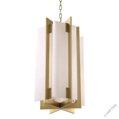 Lugano Modern Brass Chandelier - (Antique Brass Finish | Alabaster)
