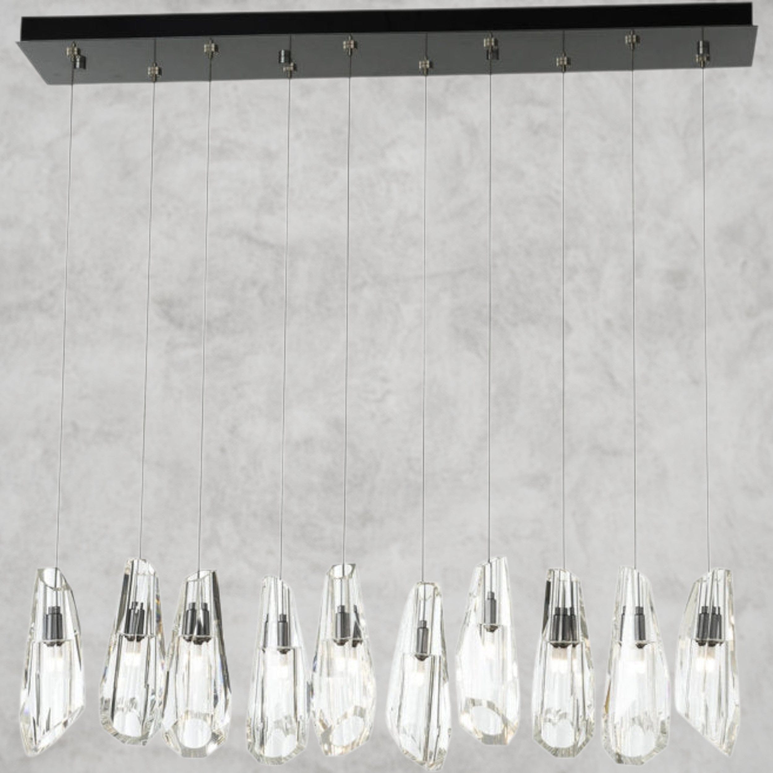 Black Luma 10 - Light Crystal Pendant