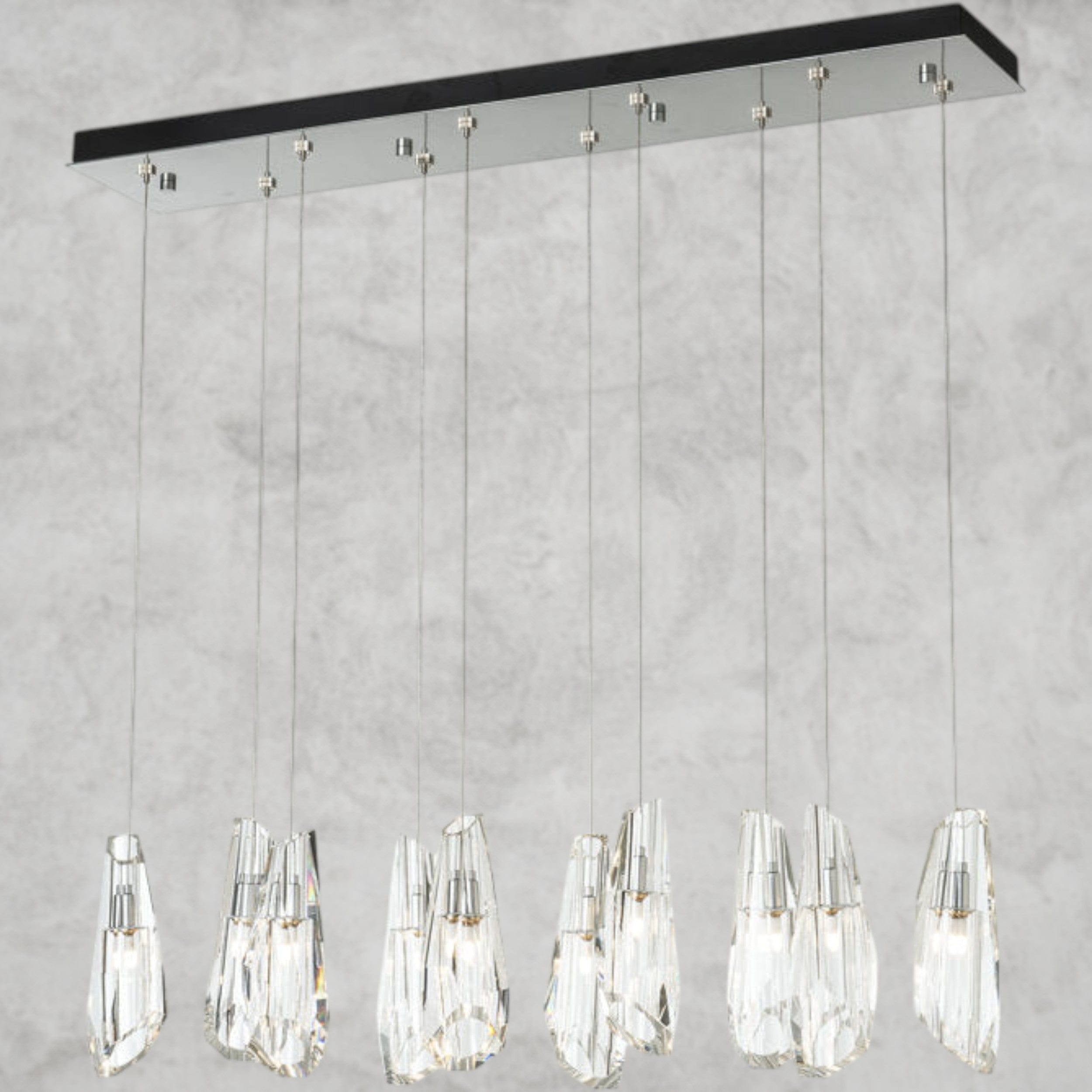 Nickel Luma 10 - Light Crystal Pendant