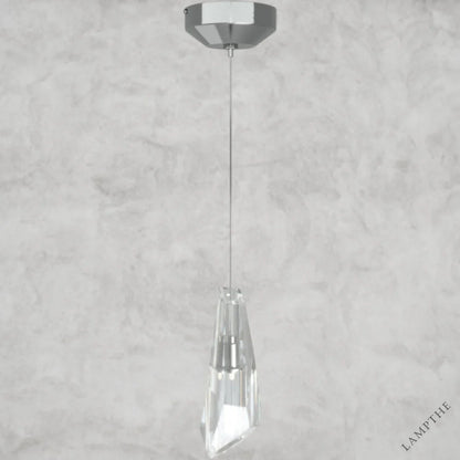 1 Light / Niclel Luma Round Chandelier