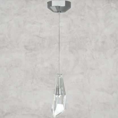 1 Light / Niclel Luma Round Chandelier