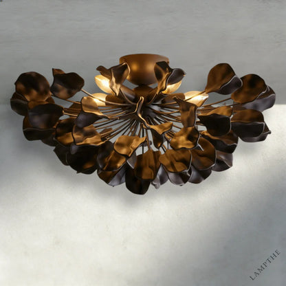 Bronze / Ebony Lunaria Flush Mount