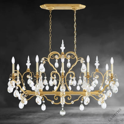 Heirloom Gold / Clear Heritage Crystal Lustre en cristal Renaissance 46"