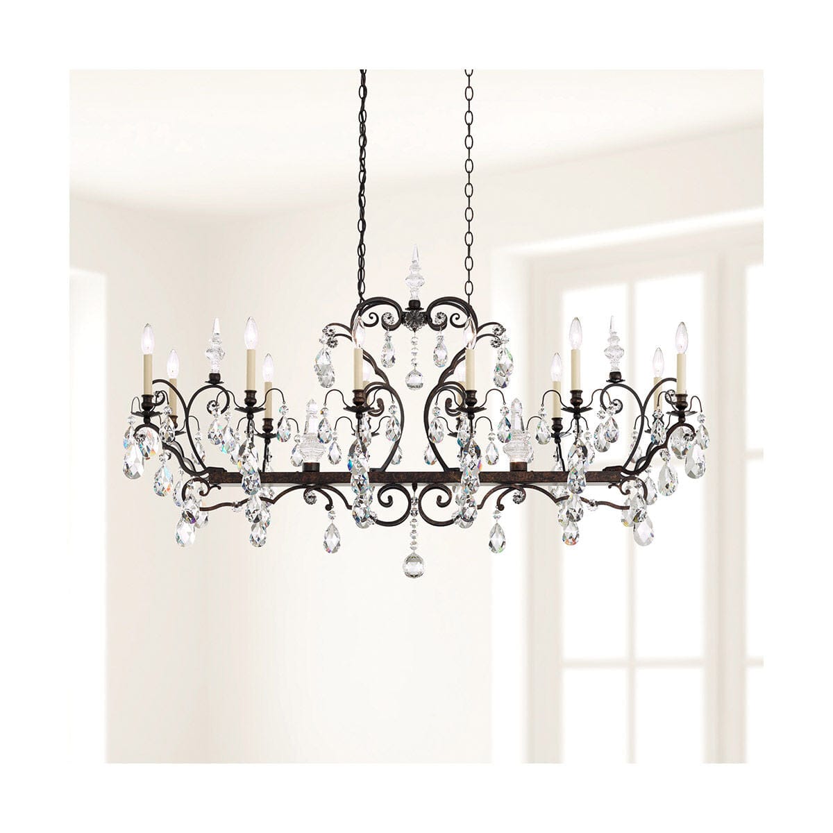 Lustre en cristal Renaissance 56"