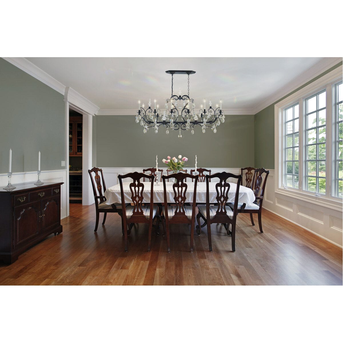 Lustre en cristal Renaissance 56"