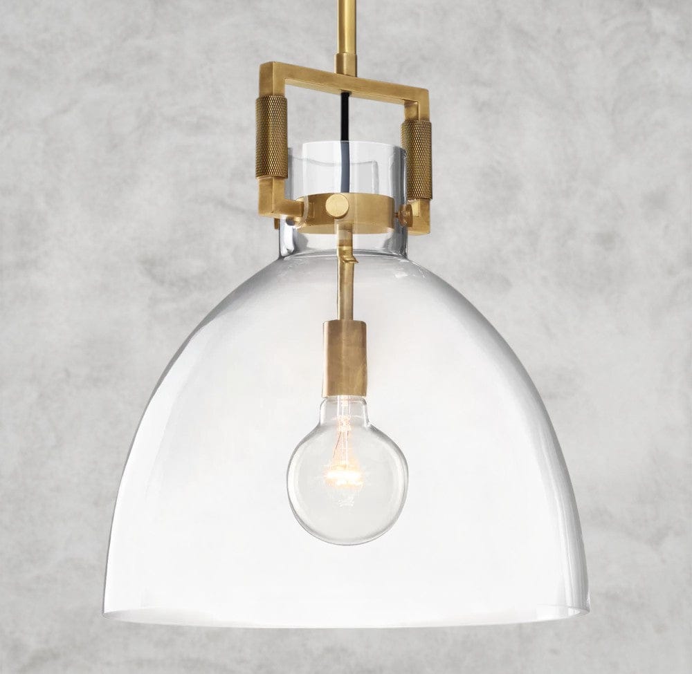 Machinist Glass Cloche Pendant 10", 14", 18"