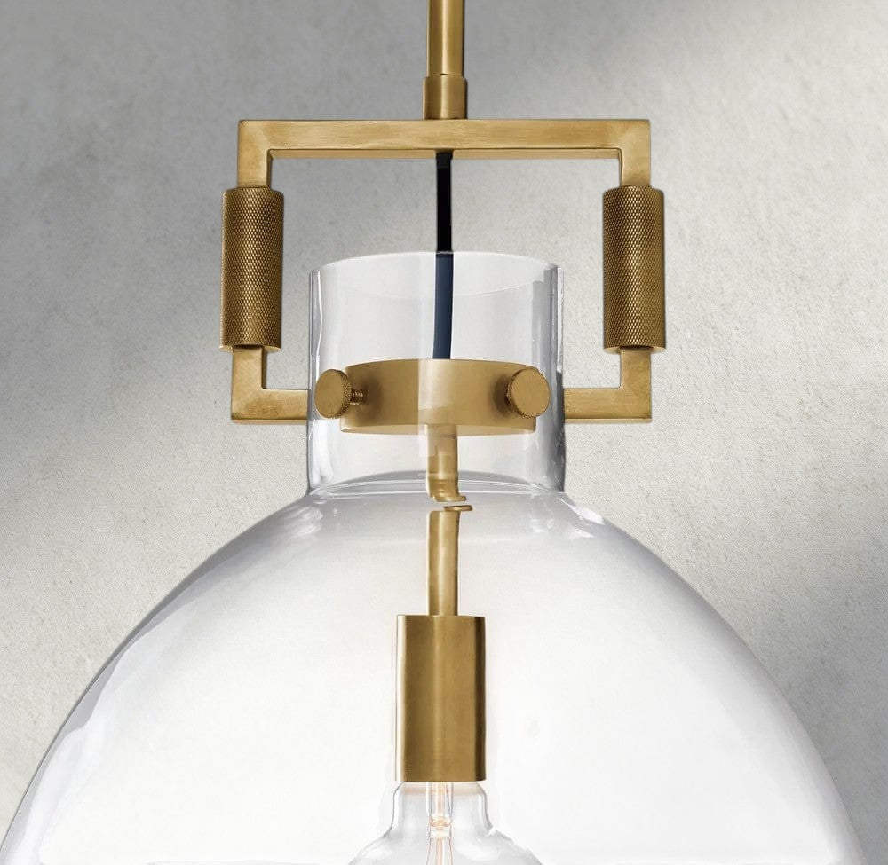 Machinist Glass Cloche Pendant 10", 14", 18"