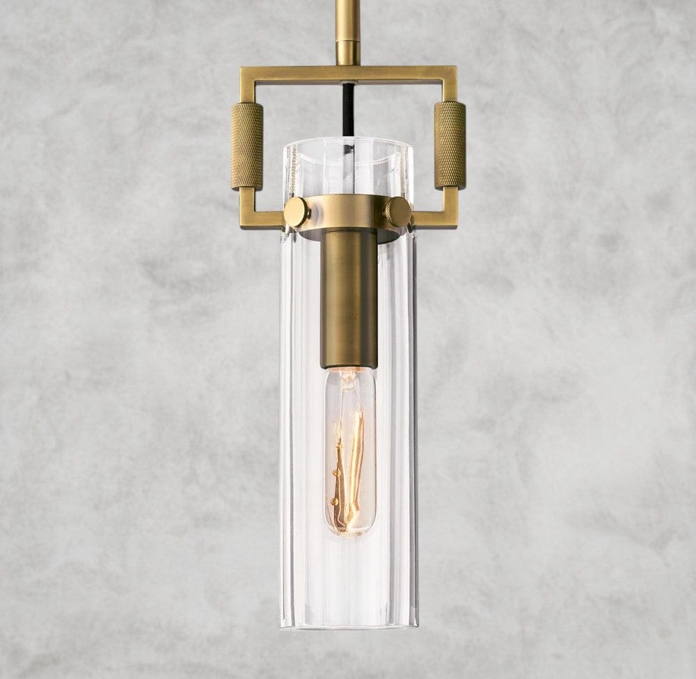 Machinist Glass Cylinder Pendant 12", 22"