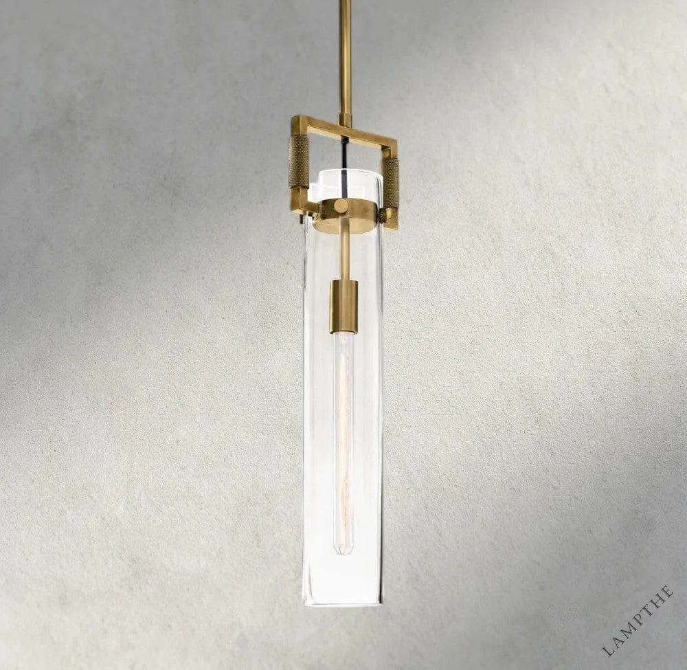 Machinist Glass Cylinder Pendant 12", 22"
